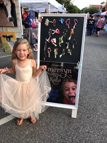 5 year old Emersyn Saneii raises money for the Angel Of Hope