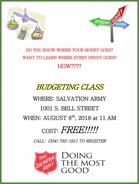FREE Dothan Budgeting Workshop