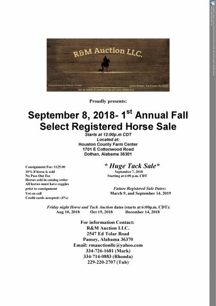Horse and Tack Auction