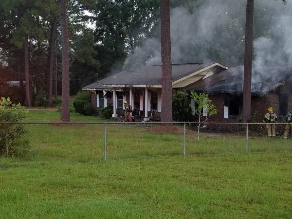 UPDATED at 8:21 AM.   Cottonwood Road Structure Fire Fully Involved