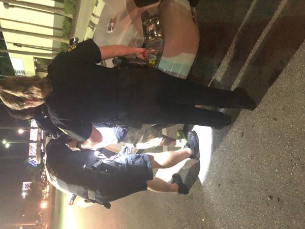 3:46 AM.   Cuffed And Stuffed By Bail ENforcement In Orlando