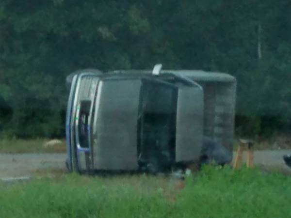 6:45PM... Overturned Vehicle on Hwy 109 at Boys Club Road