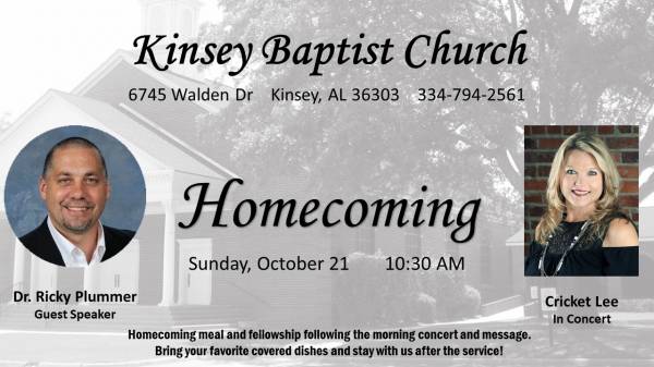 2018 Home Coming at Kinsey Baptist Church