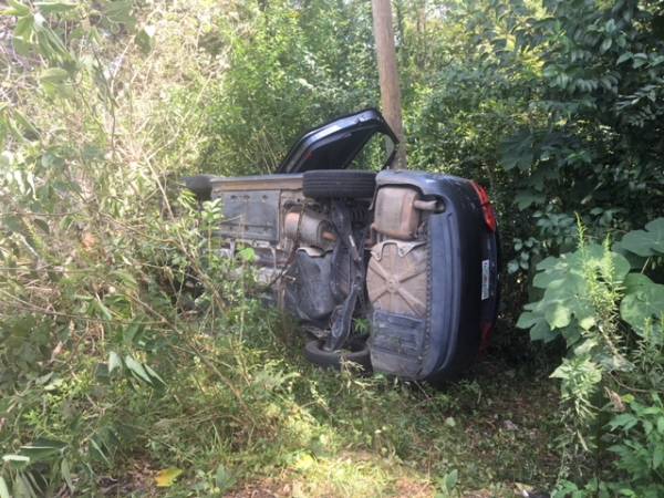 Single Vehicle Accident sends One to the Hospital