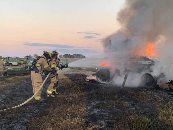 Slocomb Tractor Fire