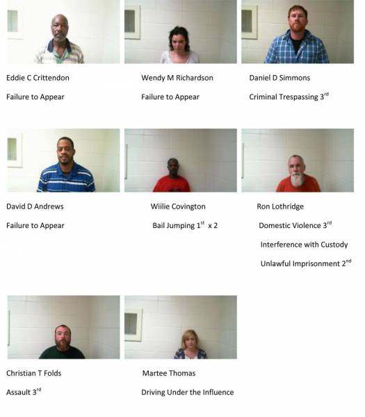 Dale County Sheriff’s Mugshots for 11-5-2018