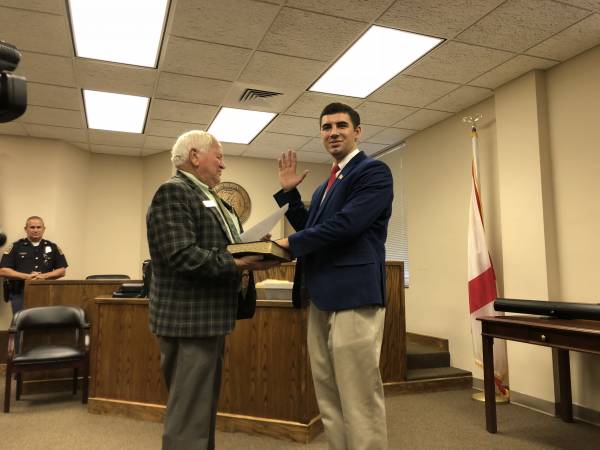 Weston Spivey and Bart Wilks Sworn In As New Geneva County Commissioners