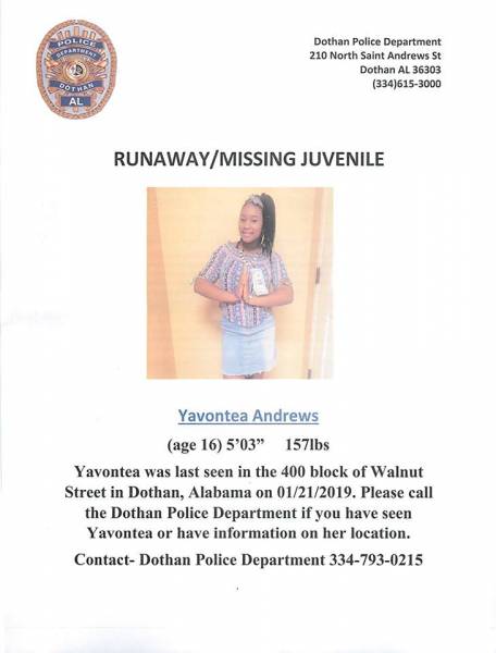 Runaway/Missing Juvenile