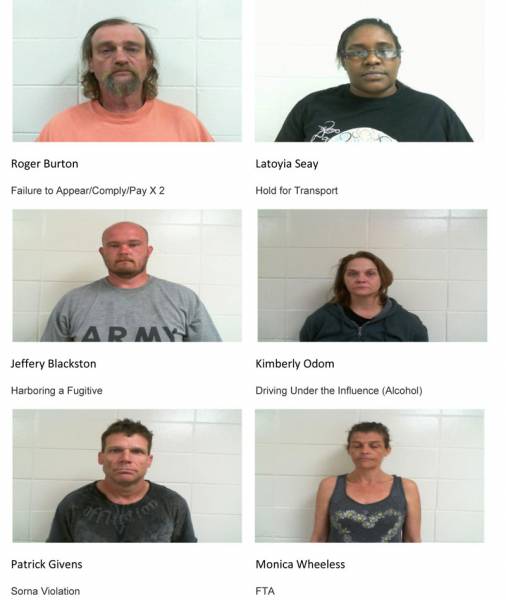 Dale County Sheriff’s Office Mugshots for 2/7/2019