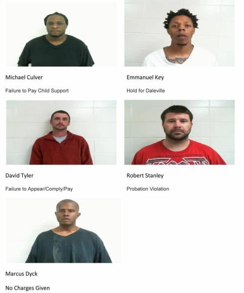 Dale County Sheriff’s Office Mugshots for 2/14/2019