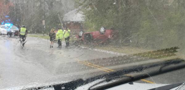 2:20 PM.... Vehicle Overturned on Horace Shepard Road