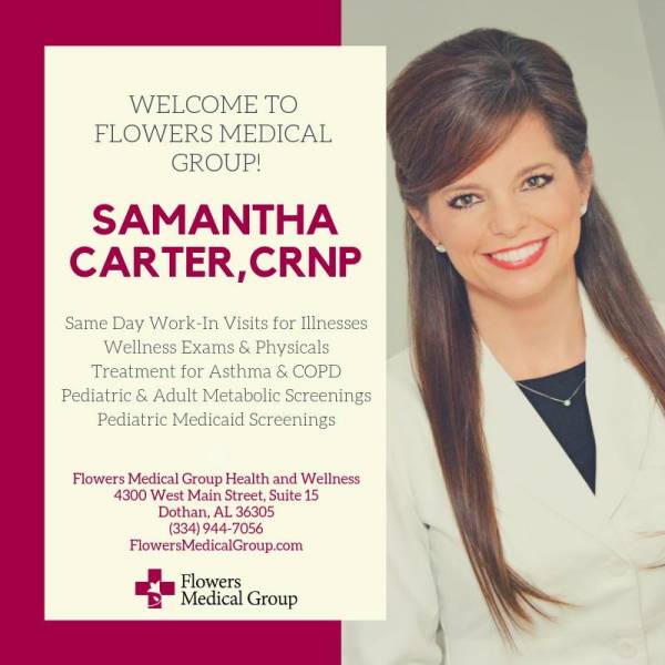 Samantha Carter Now Helping Flowers Medical Group