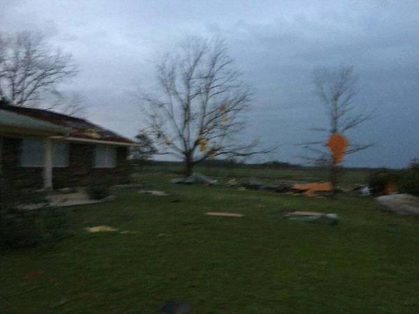 6:41 PM.  South Of Slocomb Damage Pictures