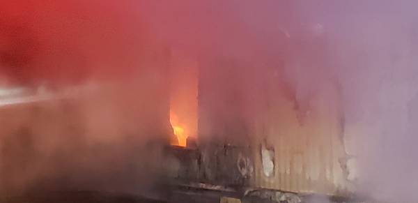 9:25 PM.  Structure Fire In Wicksburg