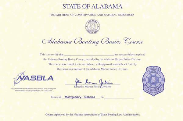 Free Alabama Boating Safety Course
