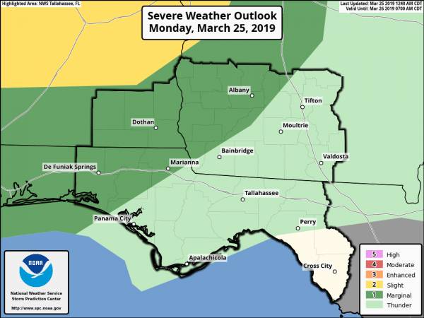 Marginal Risk of Severe Storms This Afternoon/Evening