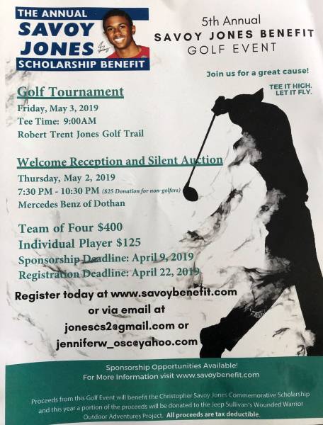 5th Annual Savoy Jones Benefit Golf Event