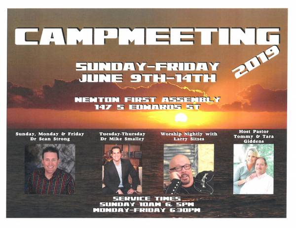 Camp Meeting June 9th-14th