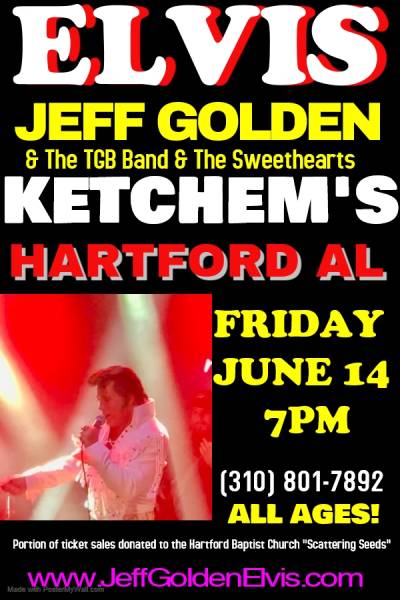 Jeff Golden’s ELVIS SHOW this Friday in Hartford