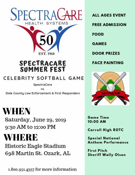 FREE SpectraCare Summer Fest Dale County event