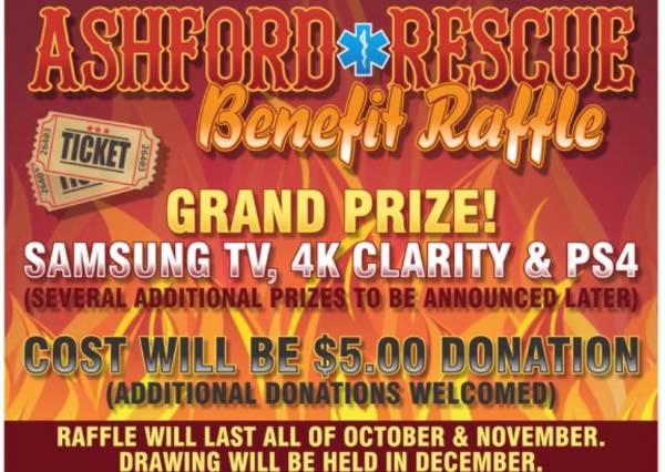 Ashford Rescue Holding Raffle Fundraiser