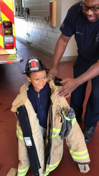 KIds have Fun at Fire House