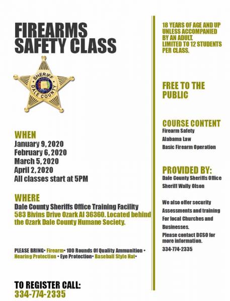 Firearms Safety Class