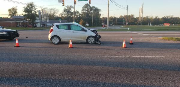 4:18 PM.. Motor Vehicle Accident at Cottonwood and the Cicle