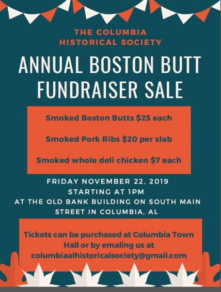 Annual Boston Butt Fundraiser Sale