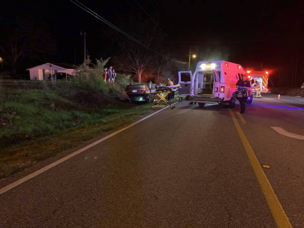 00:05 AM   Single Vehicle Accident, Overturned, Entrapment, 4400 Block Of Flowers Chapel Road