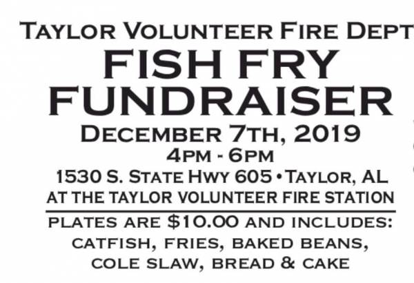 Taylor Volunteer Fire Dept Fish Fry Fundraiser