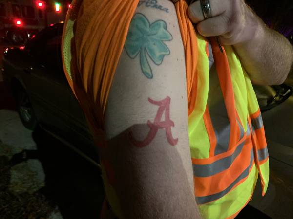 7:52 PM     Alabama Fans Who Are Kinsey Volunteer Fireman Leave Game For Duty