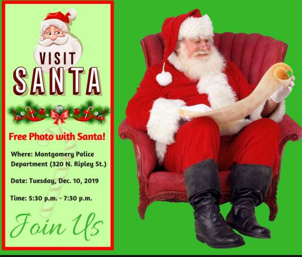 Montgomery: Picture with Santa