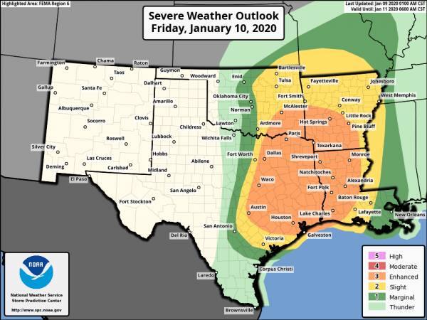 Strong to Severe Storms Likely Saturday