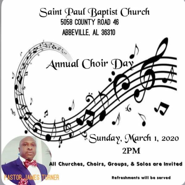 St. Paul Baptist Church Choir Anniversary