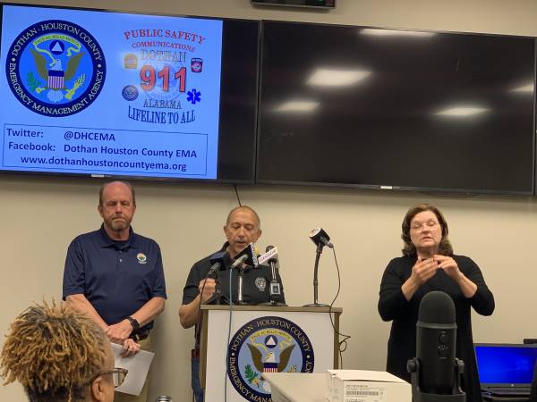 Area Officials Hold Afternoon Press Conference