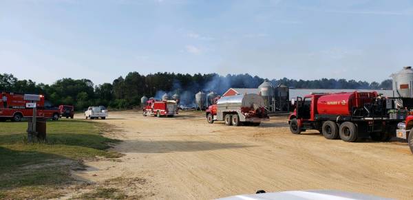 8:40 AM... Multiple Structure Fire on Thorne Road in Geneva County