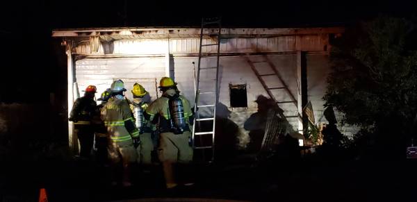 UPDATED at 9:40 PM with scene photos:     BREAKING    Second Structure Fire In Slocomb
