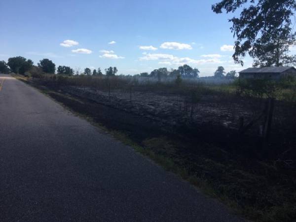 Large Grass Fire on Rocky Creek Road
