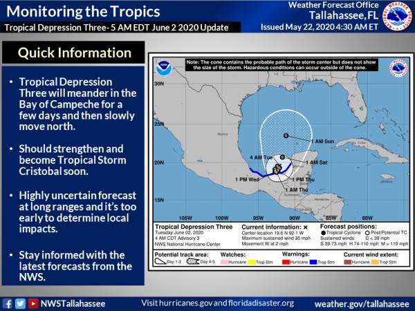 Disturbance in the Gulf - Tropical Depression Three