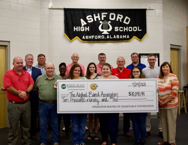 Ashford High School Band Association Recieved Large Donation