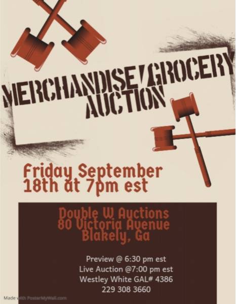 Merchandise - Grocery Auction