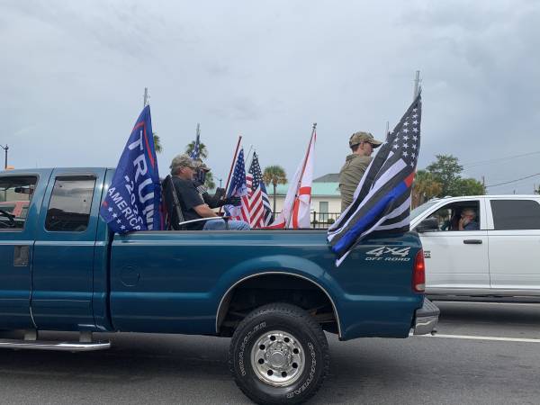 Parade From Wiregrass Commons Mall To VFW - Support of Military - BACK THE BLUE