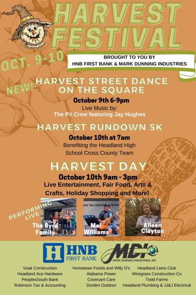 Headland Harvest Festival Set for October