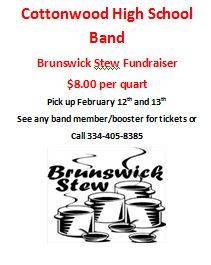 Cottonwood High School Band Brunswick Stew Fundraiser