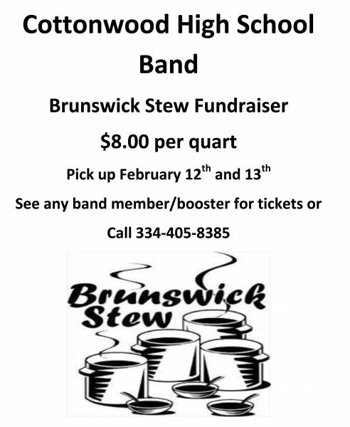 Cottonwood High School Band Brunswick Stew Fundraiser