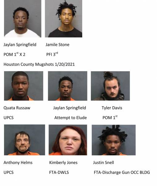 Dothan City / Houston County Mugshots 1/20/2021