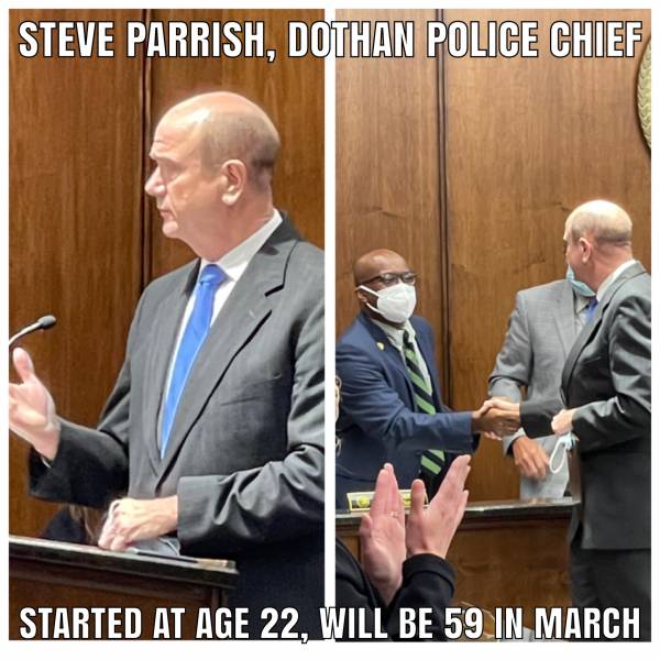 Dothan City Manager - Mayor and Commissioner Recognized Dothan Police Chief Steve Parrish