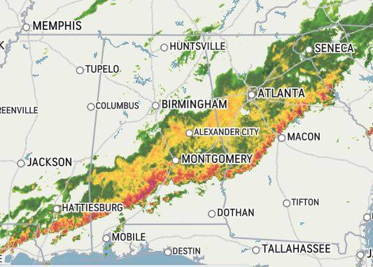 The NWS has Issued a Severe Thunderstorm Watch Southeast Alabama
