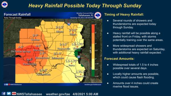 Severe Weather and Heavy Rainfall Today through Sunday